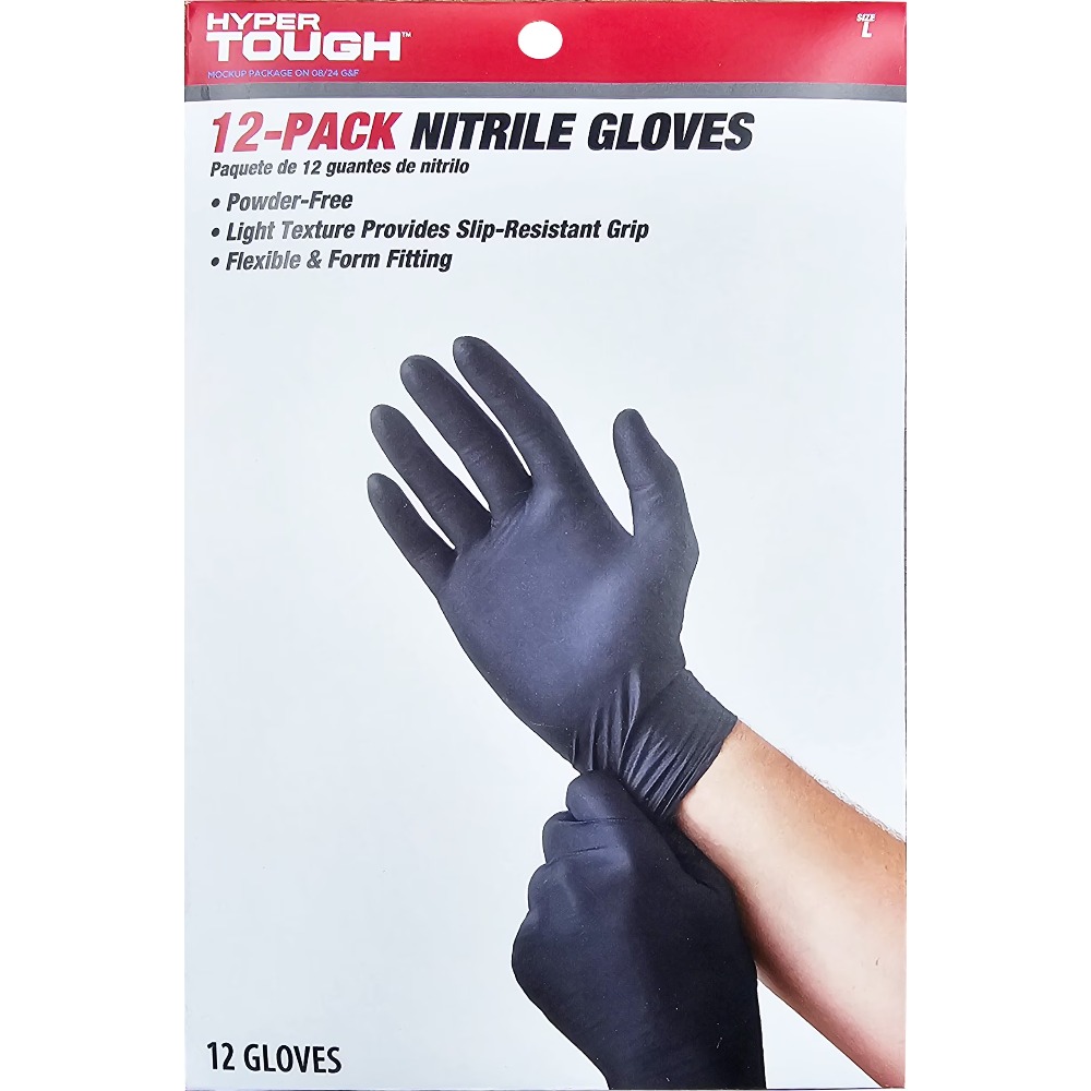 Exam Glove Nitrile - Einweg-Nitrilhandschuhe, große Größe, Box mit 12