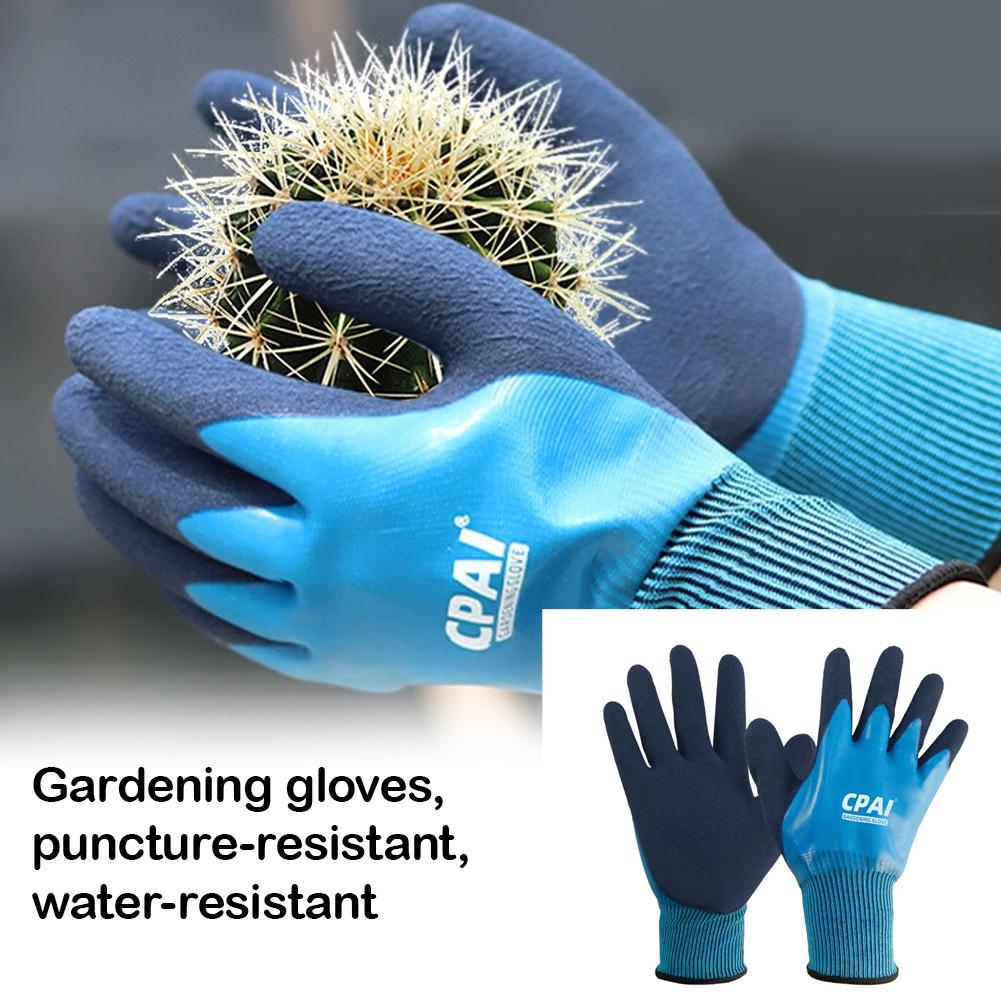 Gardening Glove Waterproof - Stichfeste Wasserdichte Gartenhandschuhe für Strandarbeit, Blumenpflanzung,