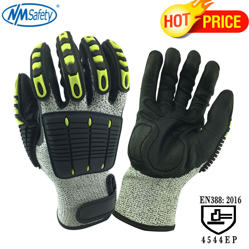 Work Glove Impact - NMSafety Anti-Vibrations-Sicherheits-Arbeitshandschuh, stoßfester Handschuh, Anti-Schlag-Mechanik, schützende