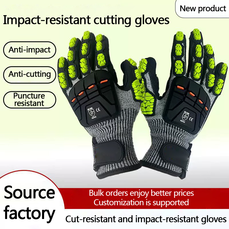 Cut Resistant Glove - HPPE-Schnittschutzhandschuhe, TPR-Aufprallschutz, stoßfest, knickfest, durchstichfest und