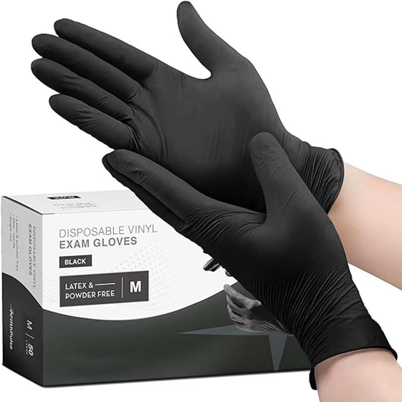 Nitrile Mechanic Glove - 20/50/100 Stück Einweg-Nitrilhandschuhe, rutschfest, schwarz, Industriehandschuhe