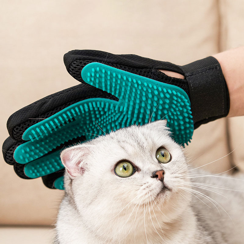 Rubber Glove Cleaning - Tierpflege-Handschuh, Sanfter Haarentferner-Handschuh für Katzen &