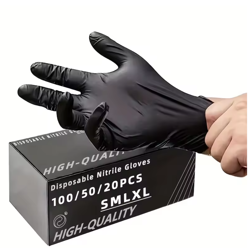 Nitrile Mechanic Glove - 100/50/20 Stück Nitrilhandschuhe, Verdickte Einweghandschuhe für