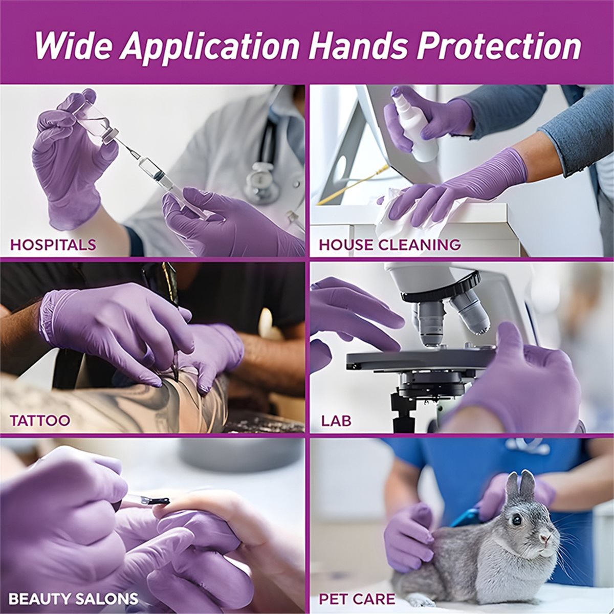 Exam Glove Nitrile - 2026 Neues Werkzeug 100 Stück Nitril-Untersuchungshandschuhe