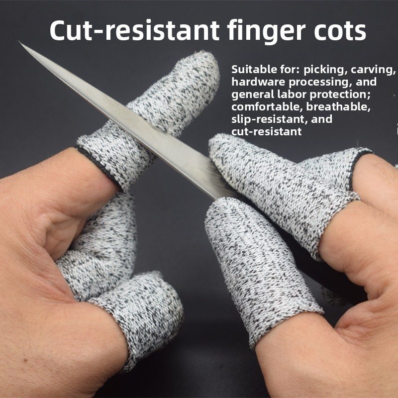 Cut Resistant Glove - Schnittschutz-Fingerabdeckung, Arbeitsschutz-Gartenarbeitsschutz-Fingerkappe, verschleißfeste Fingerhandschuhe zum Schutz