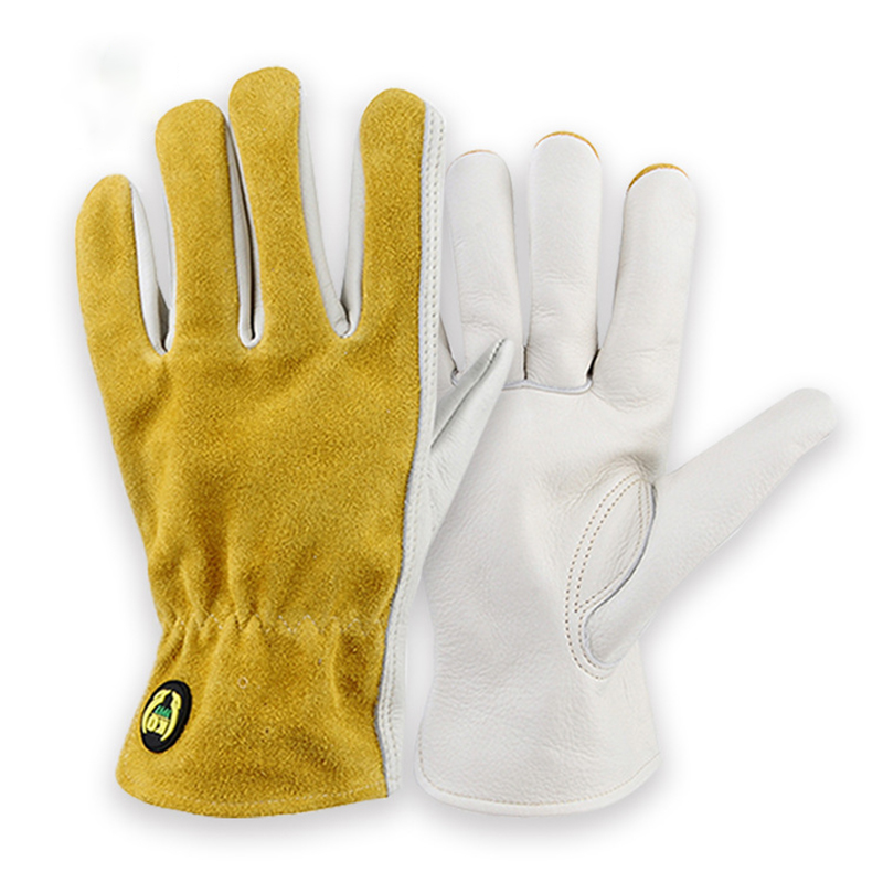 Leather Driving Glove - Leder Sicherheit Arbeit Handschuhe Gartenarbeit Carpenter