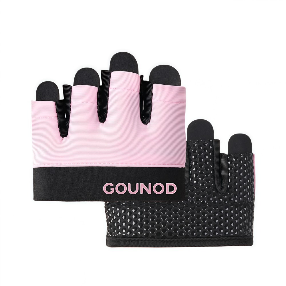 Workout Glove Gym - Halbfinger-Fahrradhandschuhe, rutschfest, atmungsaktiv, 4-Finger-Fitnesshandschuhe, verschleißfester Handflächenschutz,