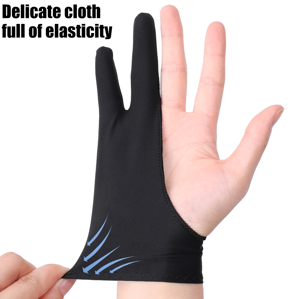 Touchscreen Glove Capacitive - Zeichenhandschuh mit Handflächenunterstützung, Zwei-Finger-Handschuhe für Apple