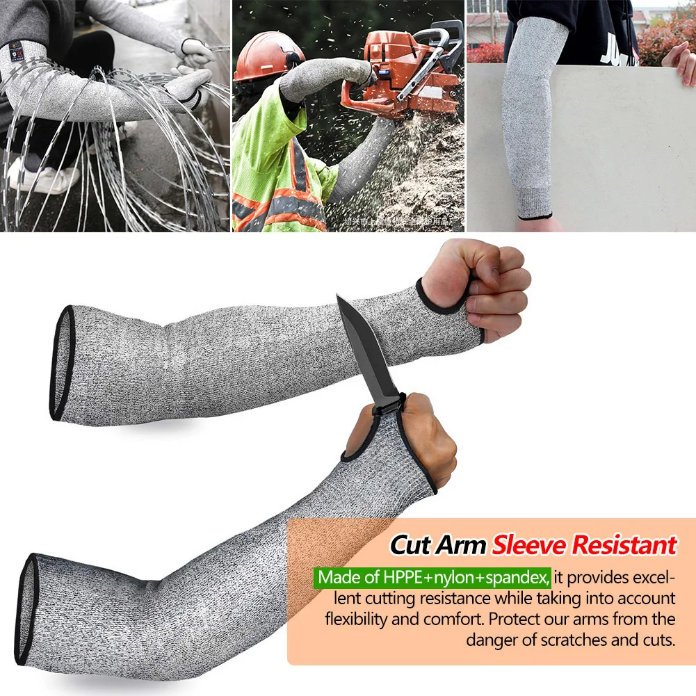 Cut Resistant Glove - Sicherheitsarm-Ärmel, Arbeitsarm, Handgelenk-Schutzhandschuhe, schnittfester Schutz, Armschienen,