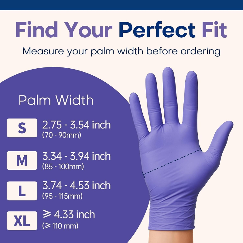 50/100 Stück Lila Nitrilhandsc – Exam Glove Nitrile Bewertung und Preis