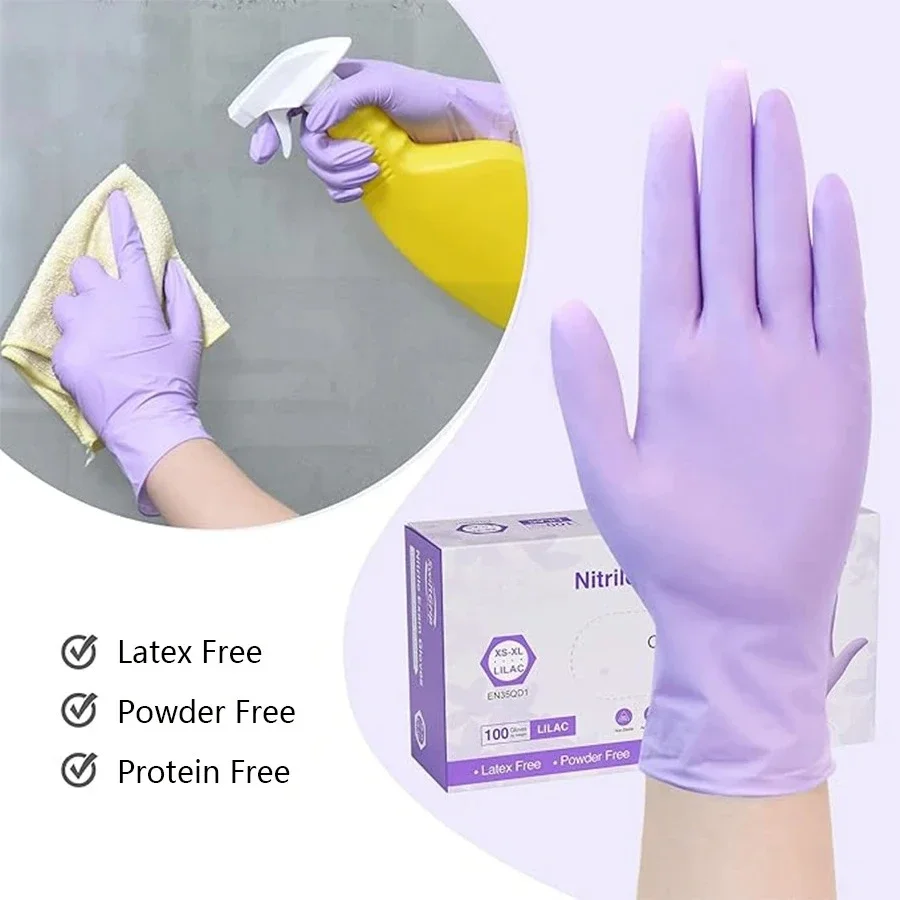 10/20/50/100 Stück lila Einweg – Nitrile Mechanic Glove Bewertung und Preis