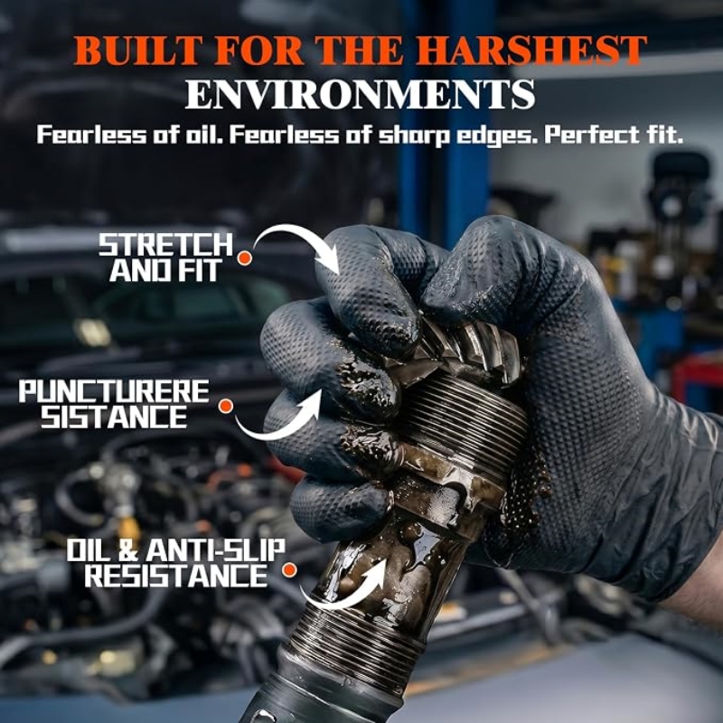 8 Mil Hochbelastbare Industrie – Rubber Glove Cleaning Bewertung und Preis