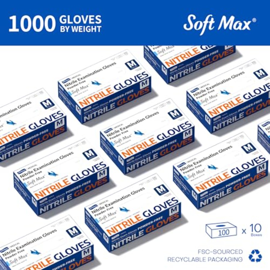 Medizinisches Soft-Max-Produkt – Exam Glove Nitrile Bewertung und Preis