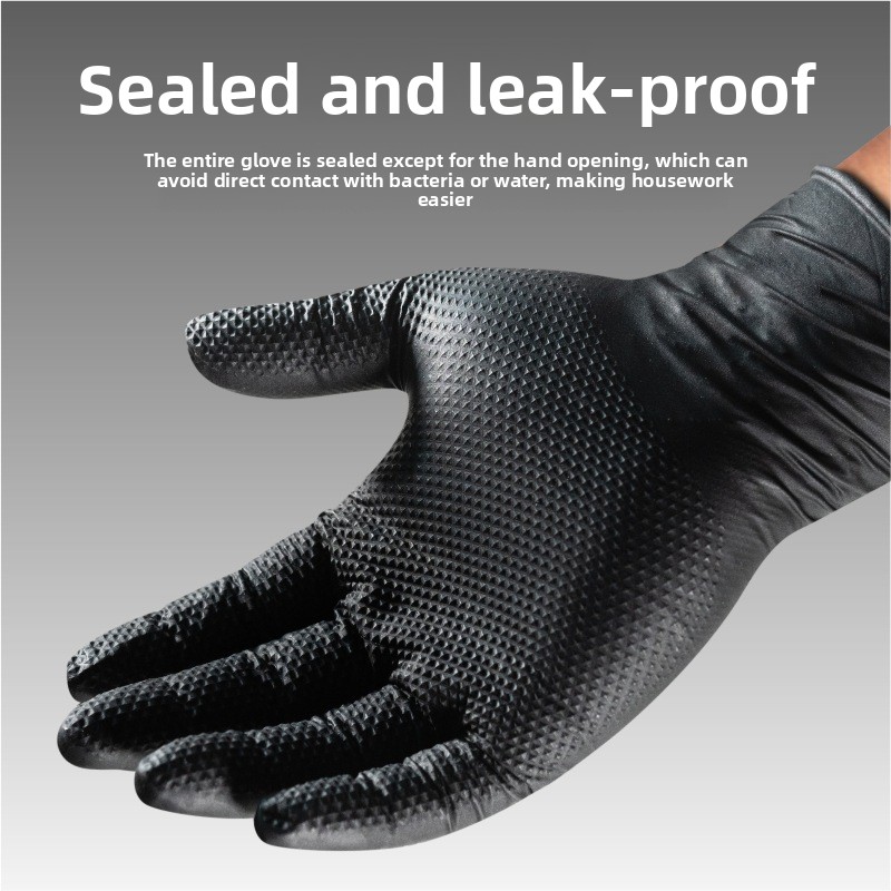 Hochbelastbare Diamantmuster-N – Nitrile Mechanic Glove Bewertung und Preis