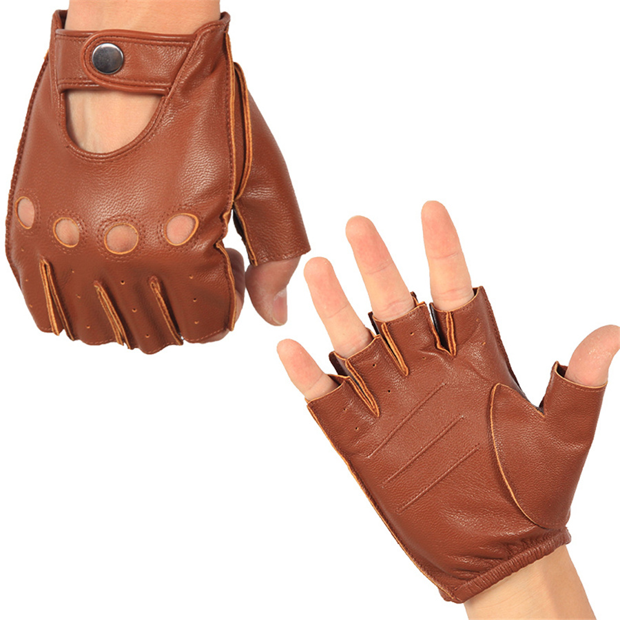Hochwertige Herren-Halbfingerh – Leather Driving Glove Bewertung und Preis