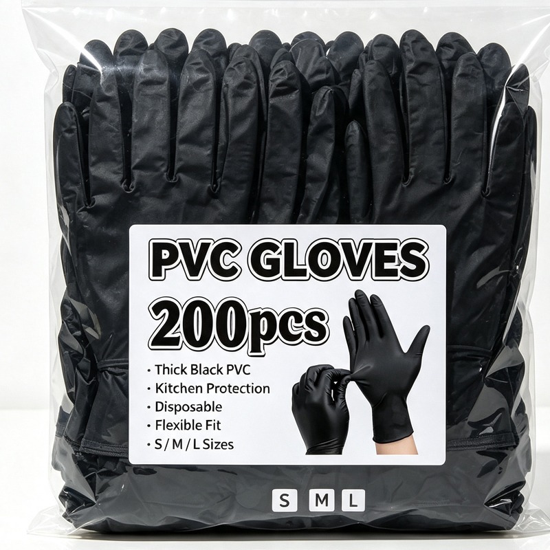 Einweg-Handschuhe in Schwarz,  – Latex Disposable Glove Bewertung und Preis