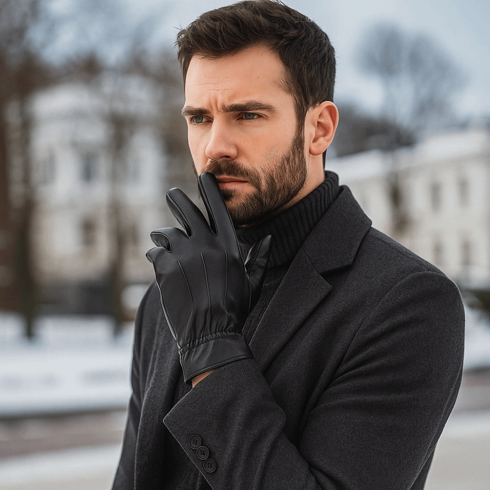 Modische schwarze Fahrerhandsc – Leather Driving Glove Bewertung und Preis