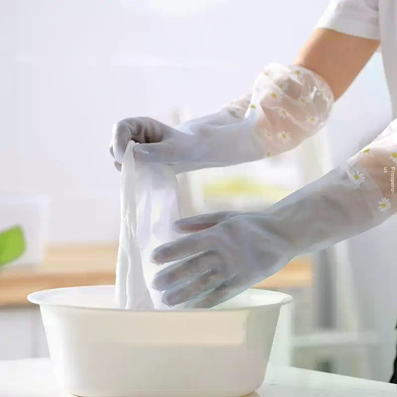 Blumenmuster Haushalts-Latex-W – Rubber Glove Cleaning Bewertung und Preis