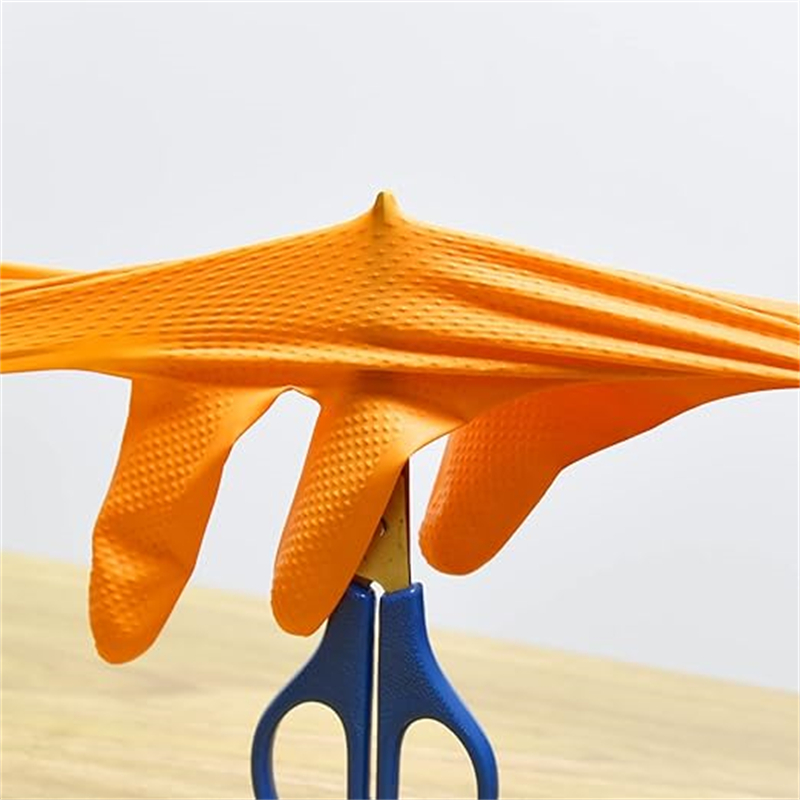 Hochbelastbare orangefarbene N – Nitrile Mechanic Glove Bewertung und Preis