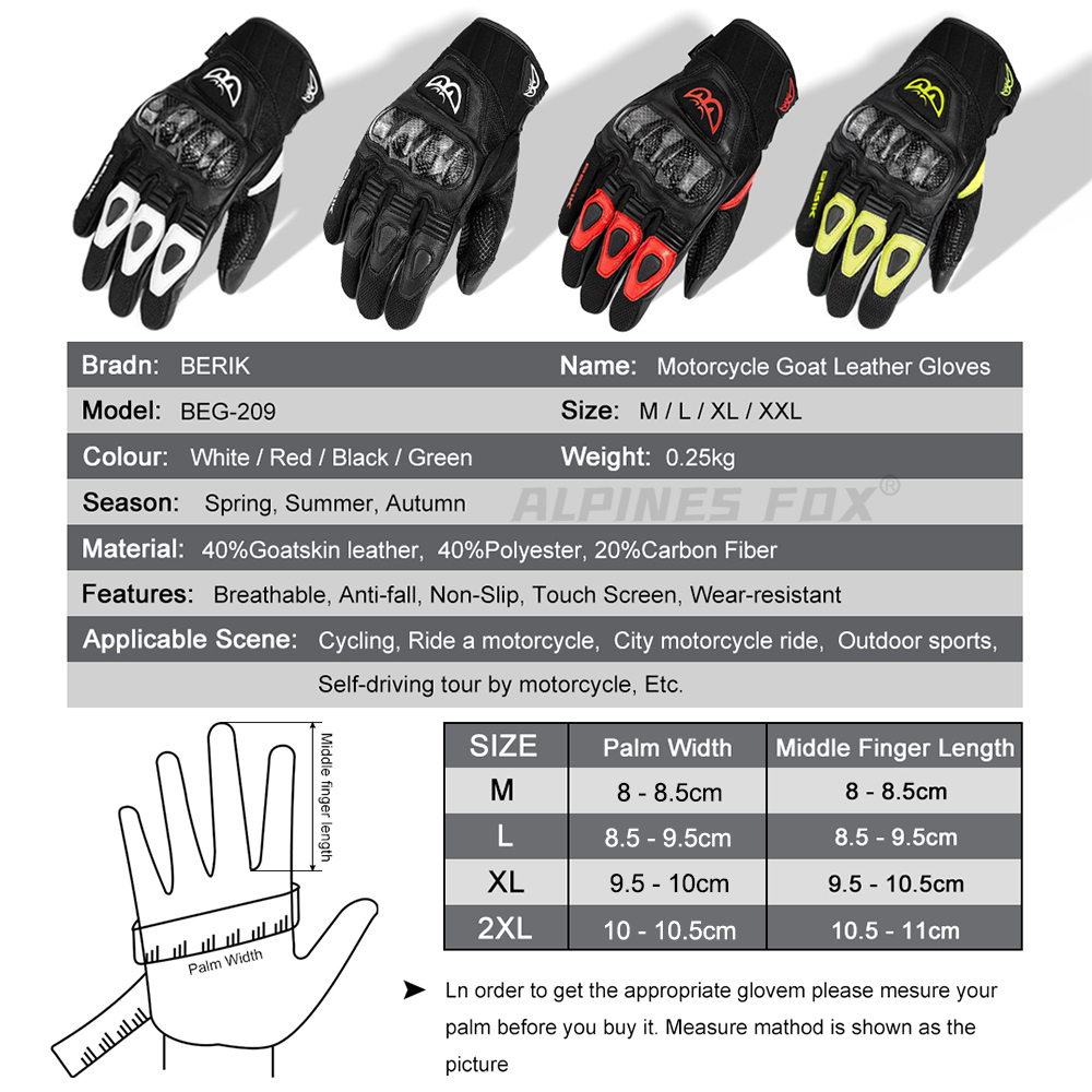 BERIK Handschuhe aus Ziegenled – Cycling Glove Padded Bewertung und Preis