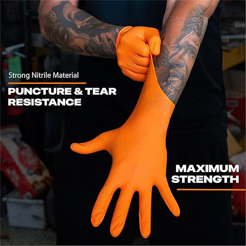 8Mil dicke, robuste Sicherheit – Nitrile Mechanic Glove Bewertung und Preis